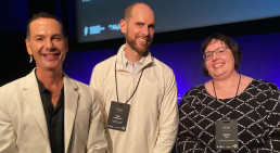 Peter-Lucas Jones, Dr. Keir Winesmith and Kathy Reid. Photo: Professor Alex Zafiroglu, used with gratitude and permission.